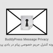 افزونه کنترل حریم خصوصی پیام در بادی پرس BuddyPress Message Privacy