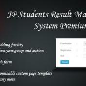 افزونه سیستم مدیریت نتیجه دانش آموزان برای وردپرس JP Students Result Management System Premium