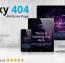 قالب زیبای صفحه 404 ریسپانسیو Galaxy404