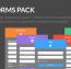 ساخت فرم های بی نظیر فلت Flat Forms Pack