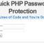 اسکریپت رمز گذاری بر روی صفحات وب سایت با Quick PHP
