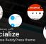 قالب چندمنظوره بادی پرس Socialize