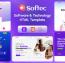 قالب نرم‌افزار و فناوری Softec به صورت HTML