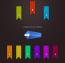 دانلود PSD روبان های رنگی Any Color Ribbon
