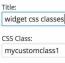 افزونه سفارشی سازی استایل ابزارک های وردپرس Widget CSS Classes