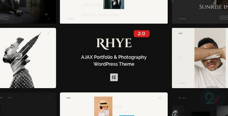 قالب نمونه کارها Rhye برای وردپرس