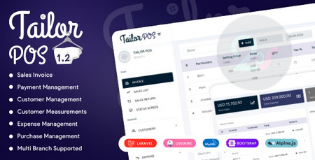 اسکریپت مدیریت سفارش و تسویه حساب خیاطی ها TailorPos